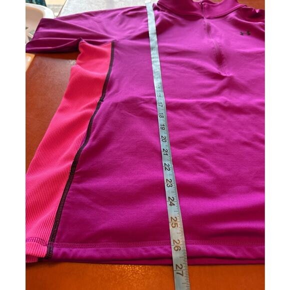 Under Armour UA Train CW 1/2 Zip Long Sleeve Top Women’s 1X Purple Pink - Picture 6 of 8